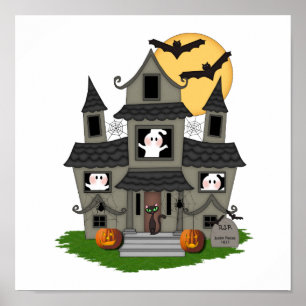 Halloween Haunted House Poster