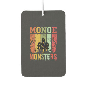 Halloween Haunted House Retro Monsters Car Air Freshener