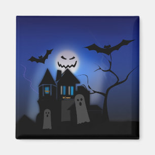 Halloween Haunted House -- Scary Magnet