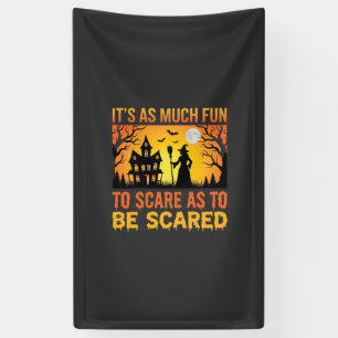 Halloween Haunted House Witch Scare Quote Banner