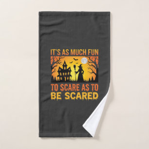 Halloween Haunted House Witch Scare Quote Hand Towel