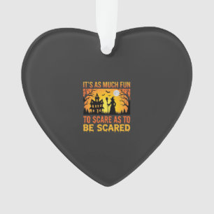 Halloween Haunted House Witch Scare Quote Ornament