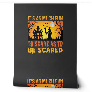 Halloween Haunted House Witch Scare Quote Wallpaper