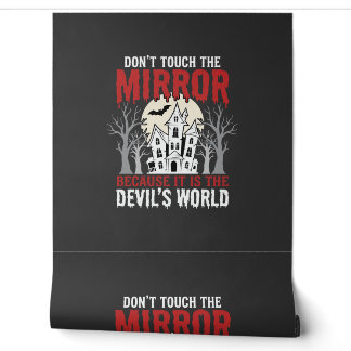 Halloween Haunted Mirror Devils World Graphic Wallpaper