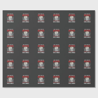 Halloween Haunted Mirror Devils World Graphic Wrapping Paper