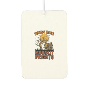 Halloween Haunted Moon Vintage Tree Night Shirt_1 Car Air Freshener