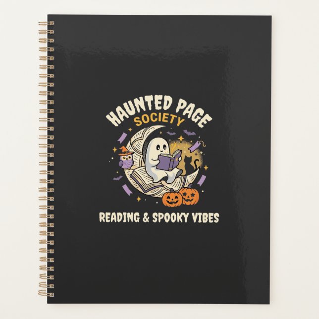 Halloween Haunted Reading Night Planner (Front)