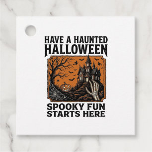 Halloween Haunted Shirt Spooky Vintage Party Desig Favour Tags