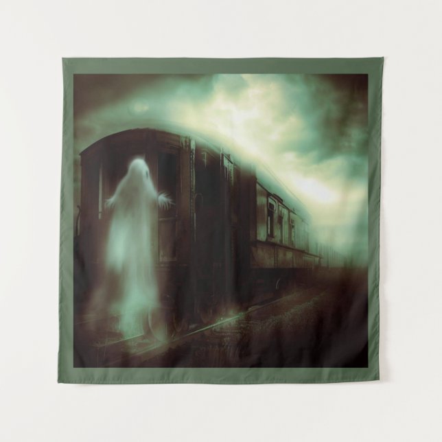 Halloween - Haunted Train 1 Tapestry (Front)