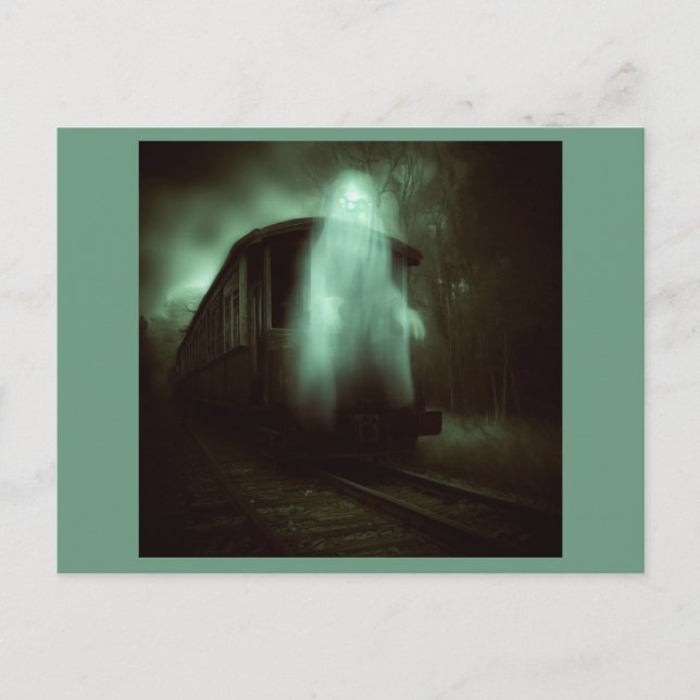 Halloween - Haunted Train 2 Postcard (Front)