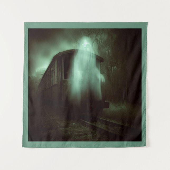 Halloween - Haunted Train 2 Tapestry (Front)