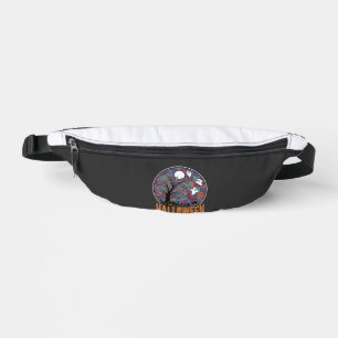 Halloween Haunted Tree Ghosts and Black Cat Bum Bags