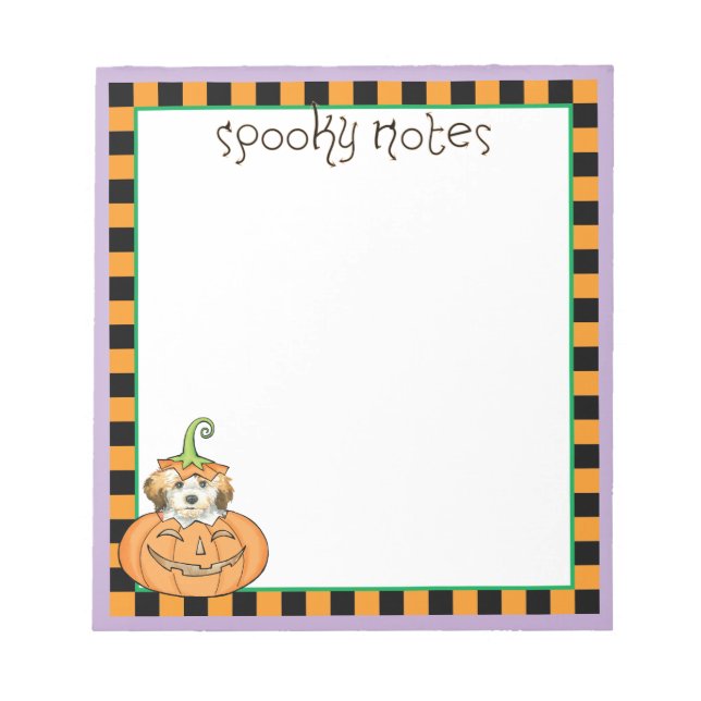 Halloween Havanese Notepad (Front)