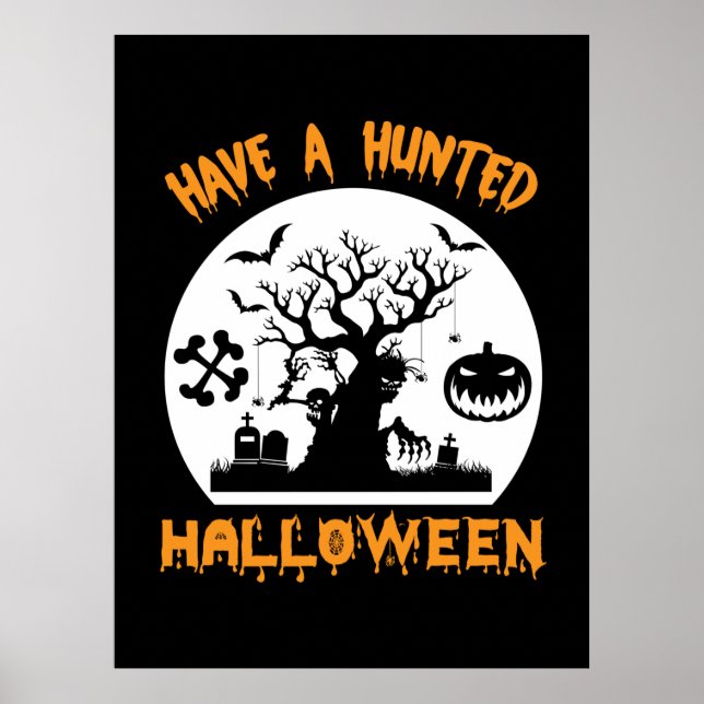 Halloween Have A Funny Halloween Birthday Poster (Front)