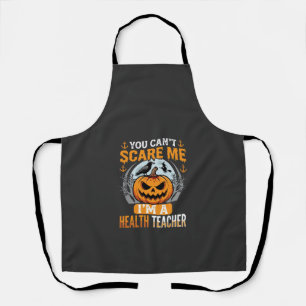 Halloween Health Teacher Scary Pumpkin Crow Apron