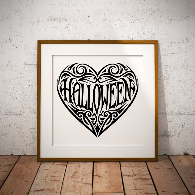 Halloween Heart, Black Heart, Holiday Photo Print (Creator Uploaded)