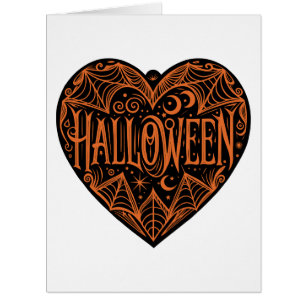Halloween Heart, Black Heart Shape, Holiday