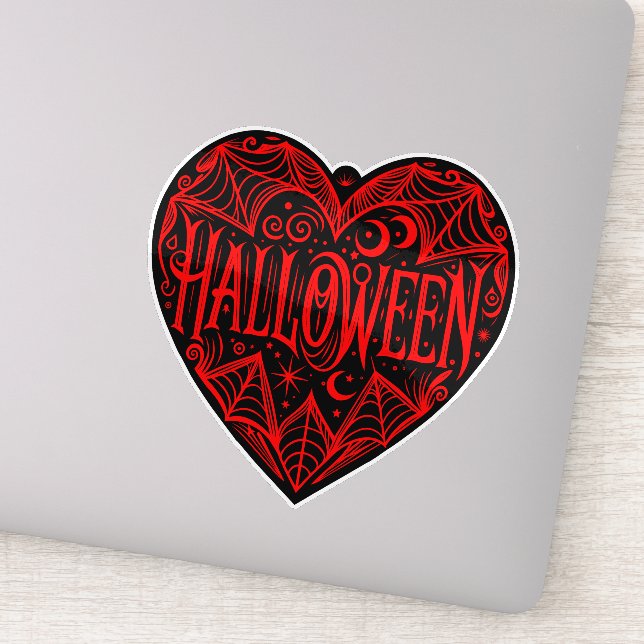 Halloween Heart, Black Heart Shape, Holiday (Detail)