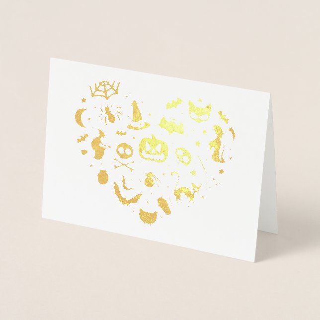 Halloween Heart Foil Card (Front)