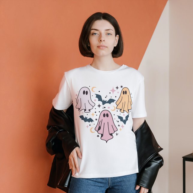 HALLOWEEN HEART OF GHOSTS CUSTOM T-Shirt (Creator Uploaded)