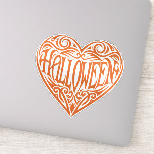 Halloween Heart, Orange Heart, Holiday