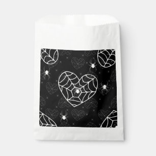 halloween heart spiderweb cobweb spiders favour bag