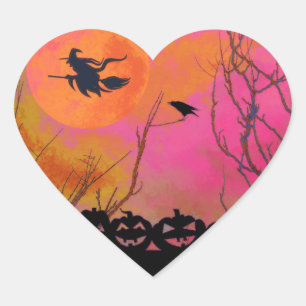 Halloween Heart Sticker