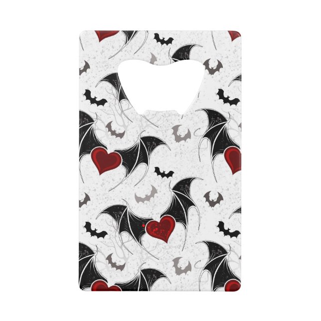 Halloween heart with black bat wings (Front)