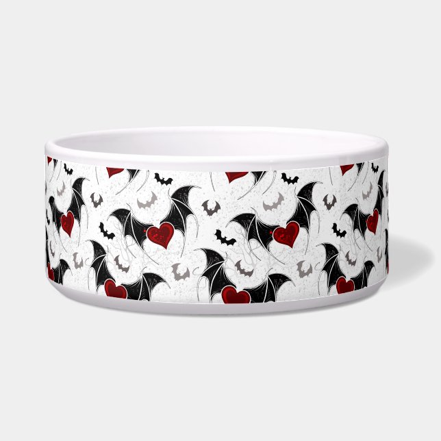 Halloween heart with black bat wings (Front)