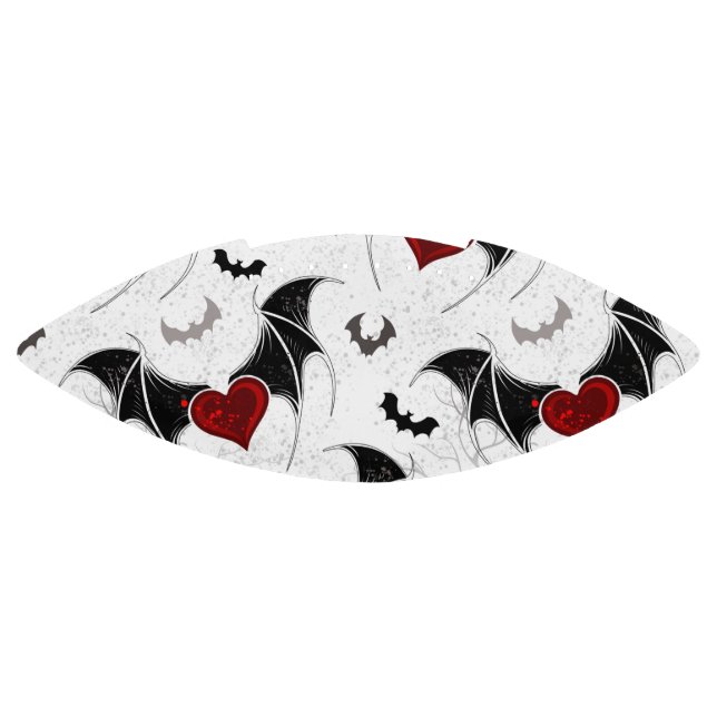 Halloween heart with black bat wings football (Panel)