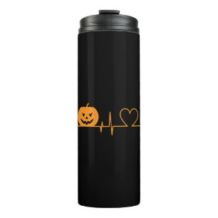 HALLOWEEN Heartbeat Love Shirt Thermal Tumbler