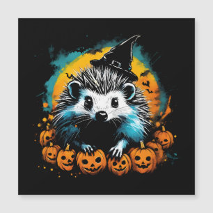 Halloween Hedgehog and pumpkins cute