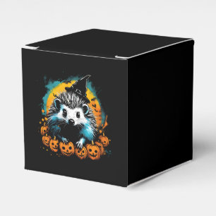 Halloween Hedgehog and pumpkins cute Favour Box