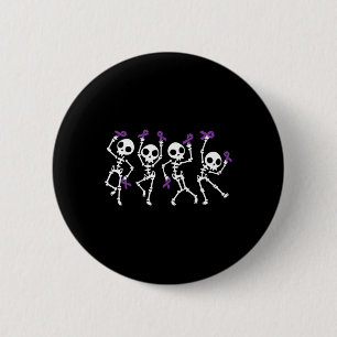Halloween Heimerheimer's Awareness Skeleton Women 6 Cm Round Badge