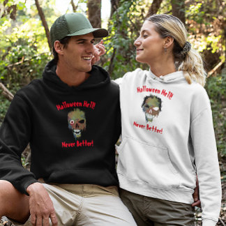Halloween Hell Never Better Ghost Face Skull Hoodie