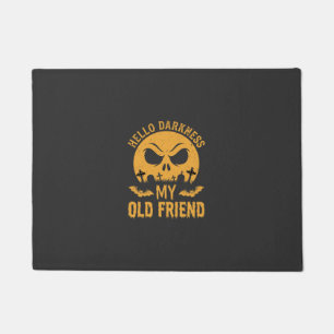 Halloween Hello Darkness Graveyard Moon Doormat
