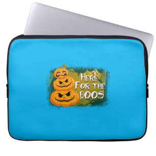 Halloween Here For The Boos Birthday Laptop Sleeve