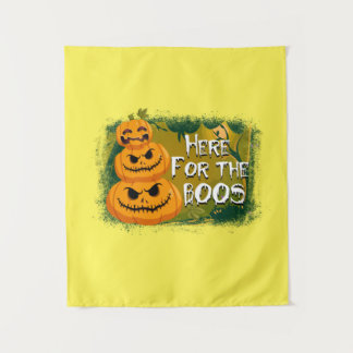 Halloween Here For The Boos Birthday Tapestry