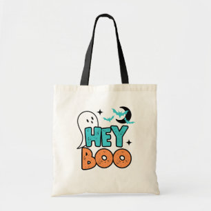 Halloween Hey Boo Ghost Kids Candy Tote Bag