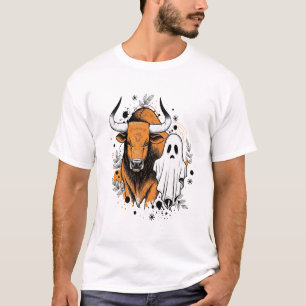 Halloween Highland Cow Cute Fall T-Shirt