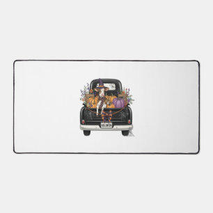 Halloween Highland Cow Desk Mat