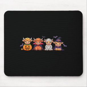 Halloween Highland Cow  Mouse Pad