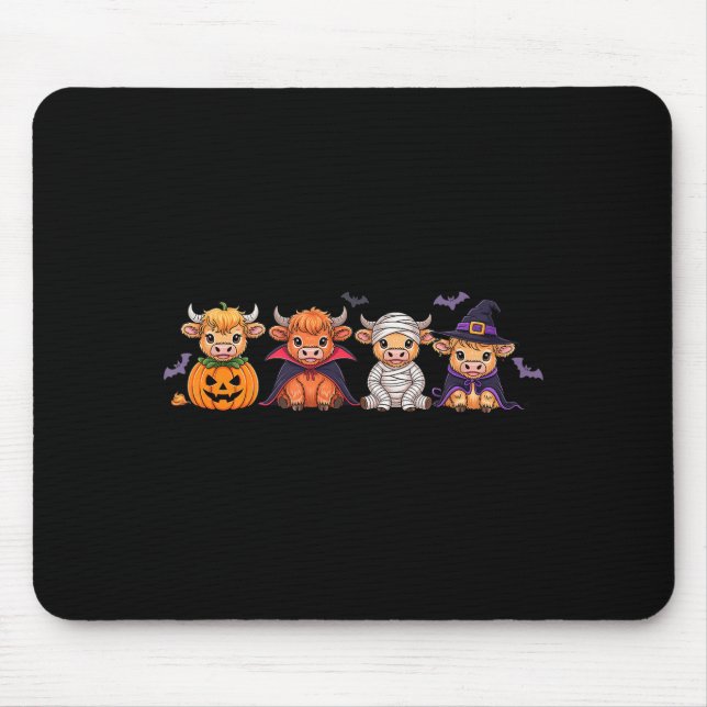 Halloween Highland Cow  Mouse Pad (Front)