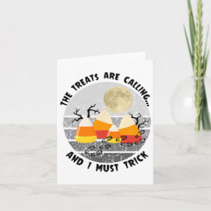 Halloween Hiking Funny Hiker Nature Lover Camping Card