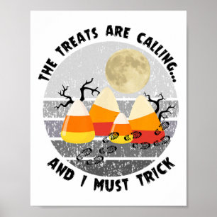 Halloween Hiking Funny Hiker Nature Lover Camping Poster