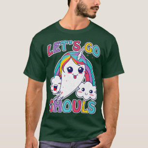 Halloween Hippie Kawaii Unicorn Ghosts, Let's Go G T-Shirt