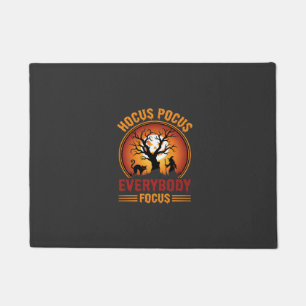 Halloween Hocus Pocus Everybody Focus Witch Tree Doormat