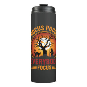 Halloween Hocus Pocus Everybody Focus Witch Tree Thermal Tumbler