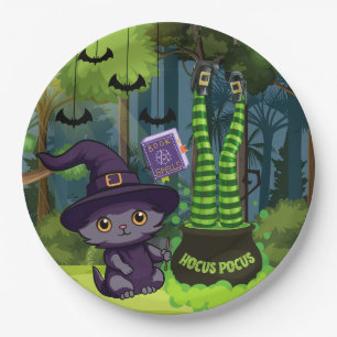 Halloween Hocus Pocus Paper Plate