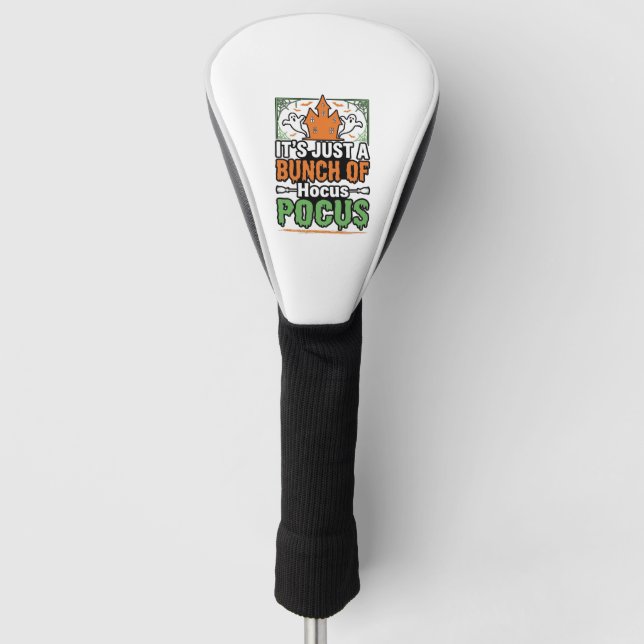 Halloween Hocus Pocus Quote Vector Design_1 Golf Head Cover (Front)